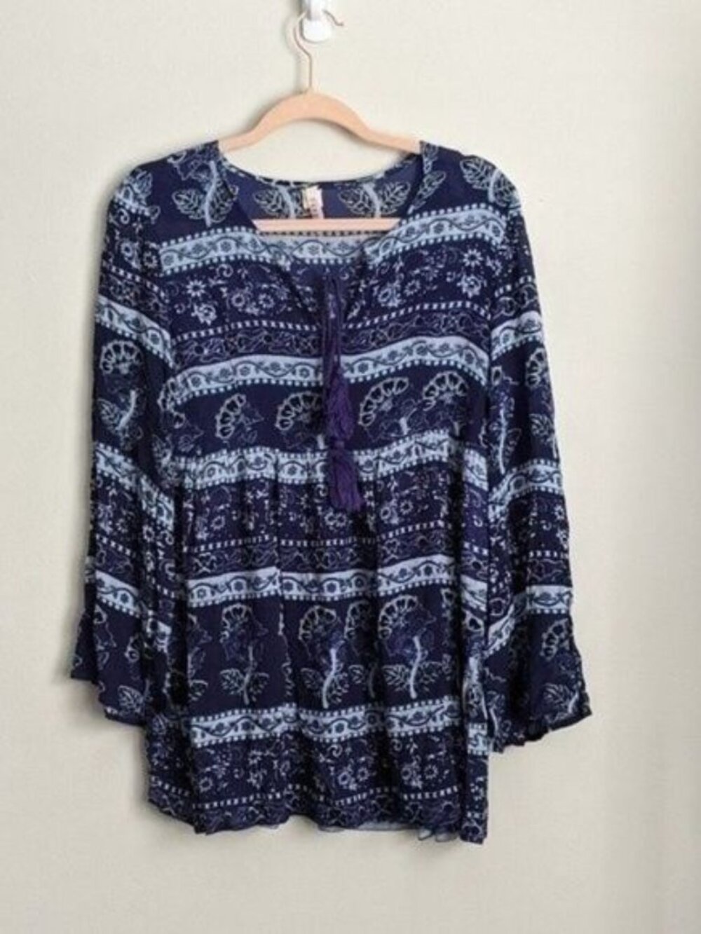 Anthropologie RAGA | Paisley Print Tunic Top Sz XS